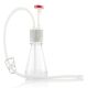 EZBio®pure Flask Assembly, 125mL, 38-430 mm Cap, Polycarbonate (PC) Baffle Base Flask with, EZBio Tubing and Plug, 10/CS