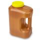 Container, 24 Hour Urine Collection, 3000mL (3 Liter), Affixed TransferTop Screwcap, Amber
