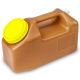 Container, 24 Hour Urine Collection, 2500mL (2.5 Liter), Affixed Screwcap, Amber