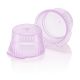 Cap, Snap, 13mm, PE, for 13mm Glass and Evacuated Tubes and 12mm Plastic Test Tubes, Lavender