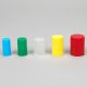 Diamond Culture Tube Cap for 25mm Glass Culture Tubes, Yellow, 100/Bag, 5 Bags/Carton