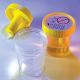 120mL collection cup, bulk sterile, integrated transfer device, yellow cap