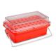Mini Cooler, 0 deg.C, 32-Place, 4x8 for 1.5mL Tubes, Red