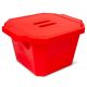 Ice Bucket with Cover, 4.5 Liter, Red
