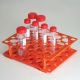 Rack, for 15mL and 50mL Centrifuge Tubes, ABS, Orange, 5/Pack, PK5
