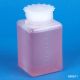 Bottle with Screwcap, Wide Mouth, Square, Graduated, PE , Cap: PP, 250mL