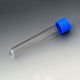 Test Tube with Attached Blue Screw Cap, 16 x 100mm , 10mL, PS