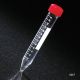 Centrifuge Tube, 15mL, Attached Red Screw Cap, PS, Printed Graduations, STERILE, 25/Bag, 20 Bags/Unit