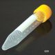 Centrifuge Tube, 10mL, with Attached Yellow PP Screw Cap, PP, Printed Graduations, STERILE, 100/Bag, 10 Bags/Unit