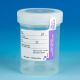 Container: Tite-Rite, 120mL , 4oz, PP, STERILE, Attached Natural Screw Cap, ID Label with Tab Seal, Graduated