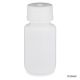 Bottle, Wide Mouth Round, HDPE with PP Closure, 60mL, 12/Pack, 72/Case