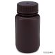Bottle, Wide Mouth Round, Amber HDPE with Amber PP Closure, 125mL, 12/Pack