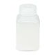 Bottle, Wide Mouth, Square, PP, Attached PP Screw Cap, 250mL, 12/Pack