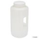 Bottle, Wide Mouth with Handle, Round, HDPE with PP Closure, 4L, 6/Case