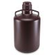 Carboy with Handles, Amber, HDPE, 20 Liter, EA/1