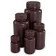 Bottle, Wide Mouth, Round, Amber HDPE with Amber PP Closure, 60mL, Bulk Packed with Bottles and Caps Bagged Separately, 1000/Case