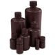 Bottle, Narrow Mouth, Boston Round, Amber HDPE with Amber PP Closure, 8mL, Bulk Packed with Bottles and Caps Bagged Separately, 2000/Case