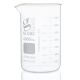 Beaker, Globe Glass, 4000mL, Low Form Griffin Style, Heavy Duty, Dual Graduations, ASTM E960, 1/Box