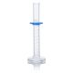 Cylinder, Graduated, Globe Glass, 10mL, Class B, To Deliver (TD), Dual Grads, ASTM E1272