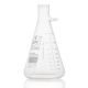Flask, Filter, Globe Glass, 2000mL, Dual Graduations, ASTM E1406, 1/Box