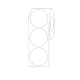 Label Rolls, Cryo, 25mm Dots, for 50mL Tubes, White