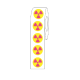 Label Rolls, Cryo, 9.5mm, Radioactive Dots