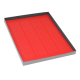 Label Sheets, Cryo, 38x6mm, for Microplates, 20 Sheets, 156 Labels per Sheet, Red