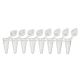 DiamondLink 0.1mL 8-Strip Tubes, Low-Profile, with Individually-Attached Flat Caps, Clear