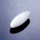 Stir bar, oval, PTFE, 20 mm long x 10 mm OD, PK2