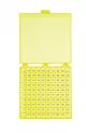 100 Well Tube Storage Box, Yellow