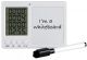 Lab Alert® Timer with Whiteboard and Pen, White