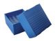 Corrugated Polypropylene Cryogenic Freezer Box, 5mL, 25-Place, Blue