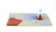 Lab Mat, Silicone Bench Protector, Yellow-Grey/Blue