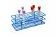 Coated Wire Tube Rack 13-16mm 4x10 Format, Blue