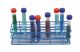 Coated Wire Tube Rack 13-16mm 4x12 Format, Blue