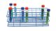 Coated Wire Tube Rack 20-25 mm 4 x 10 Format, Blue