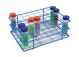 Coated Wire Tube Rack 25-30mm 50mL Tubes, 6x8 Format, Blue