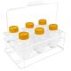 Coated Wire Centrifuge Bottle Rack 85-96mm 2x3 Format, White