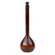 Volumetric Flask, Amber, Class A, Glass Stopper, 250 mL