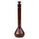 Volumetric Flask, Amber, Class A, Glass Stopper, 50 mL