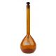 Volumetric Flask, Amber, Class A, Glass Stopper, 500 mL