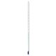 Thermometer, Blue Liquid, -4 to 230°F, Total Immersion, 12in