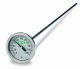 Thermometer, Dial, 0° to 200°F, 3in Diameter, 48in Stem Length