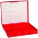 Microscope Slide Box, 100-Place, Red