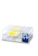 Storage Rack, Horizontal, for 80-well Tube Racks, Clear