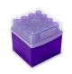 Transformer Cube Tube Rack 15 & 50mL Box, Purple