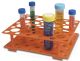 Snap-Together Conical Tube Rack, Orange