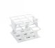 OneRack® Tube Rack Half POM 30mm 9-Place, White
