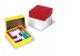 Cardboard Cryogenic Tube Storage Box & Lid, 50mm, Red