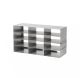 4x3 Upright Freezer Rack, Stainless Steel, 2in, Steel
